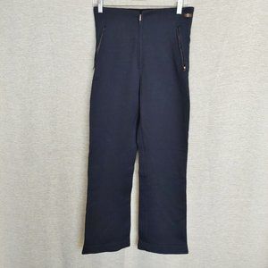 Vintage Postcard Ski Apparel Snowboard Womens Pants Size 8 S Black